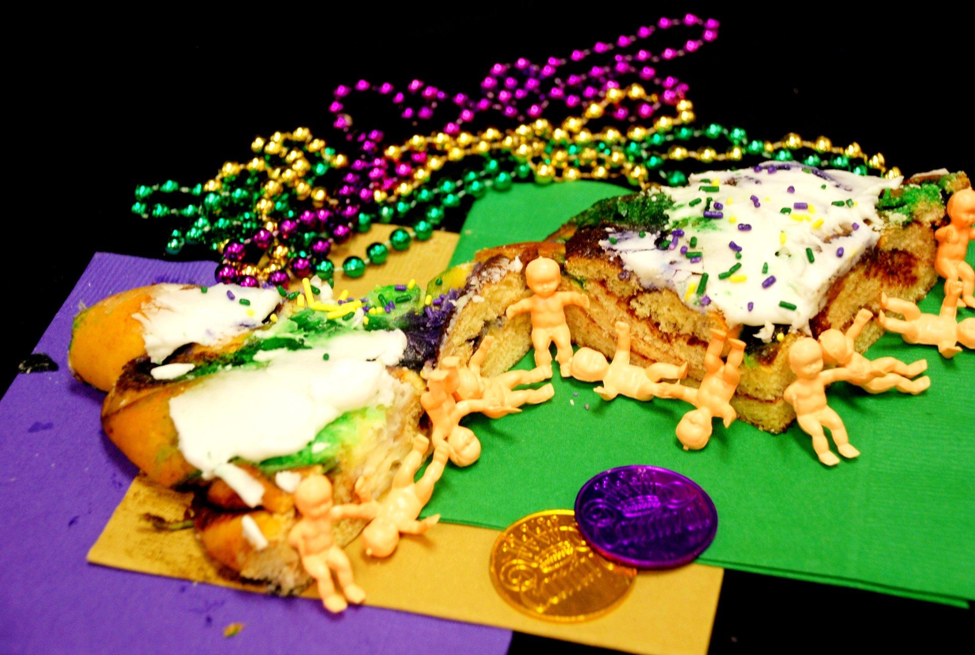 Why is there a baby in the king cake?